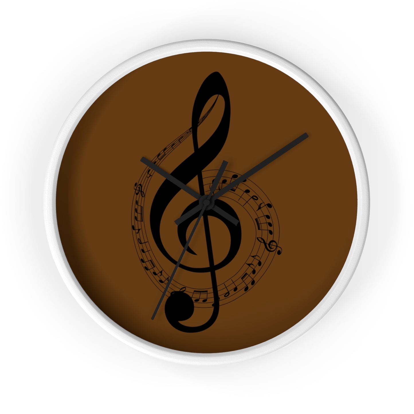 Musical Notes Wall Clock, Unique Home Decor for Musicians