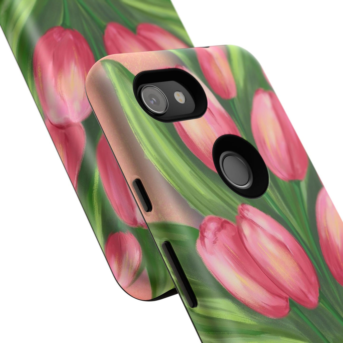 Floral Phone Case with Vibrant Tulips - Tough Cases for Garden Lovers, Spring Gifts, Nature Enthusiasts, Unique Gadget Accessories, [...]