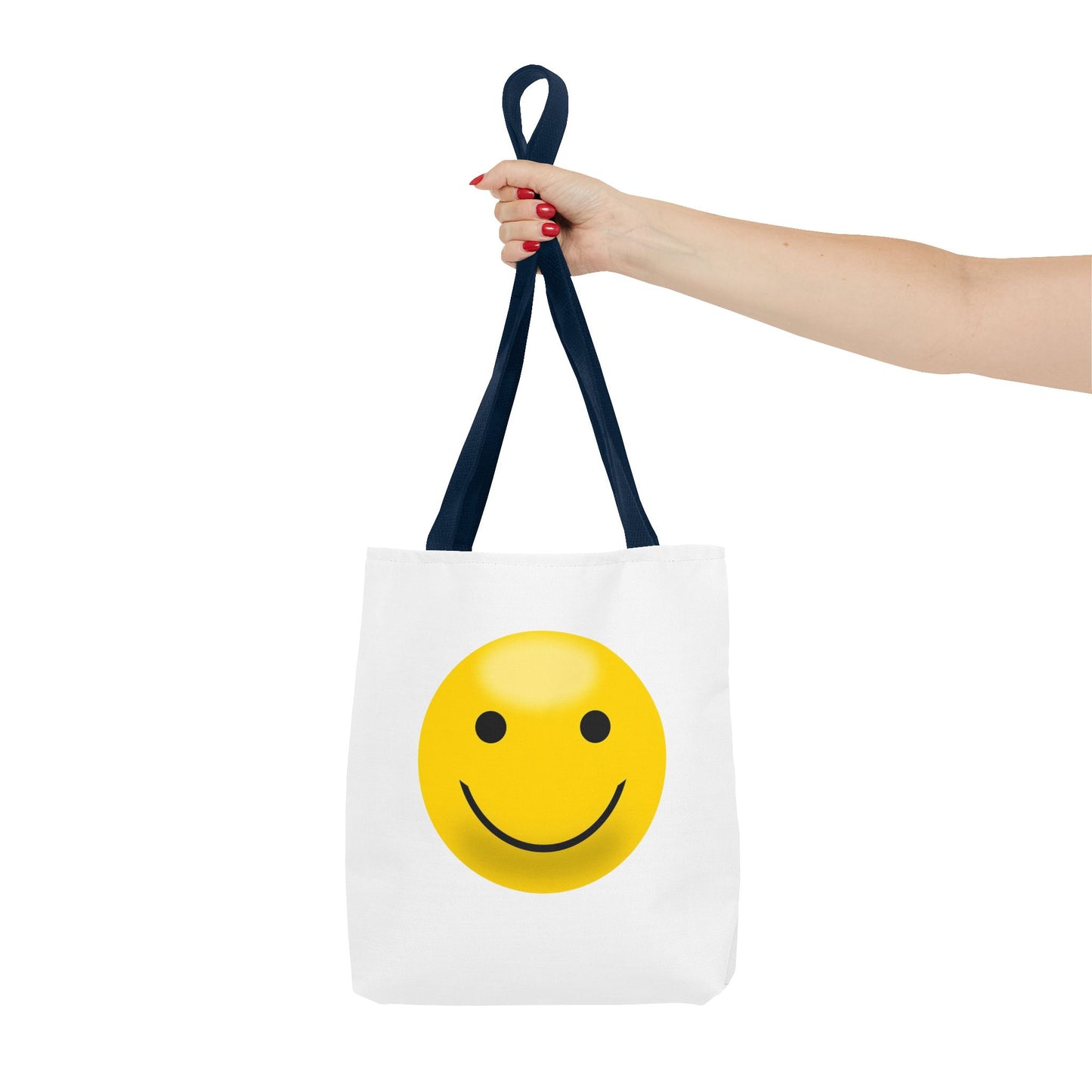 Smiley Face Tote Bag, Eco-Friendly Shopping Bag