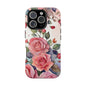 Floral Rose Magnetic Phone Case — Impact-Resistant Protective Cover