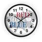 Patriotic Wall Clock - "Bed, White, and Blue" - Home Decor