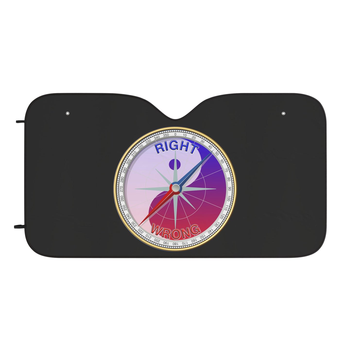 Car Sun Shade — 'Right' vs 'Wrong' Compass Design