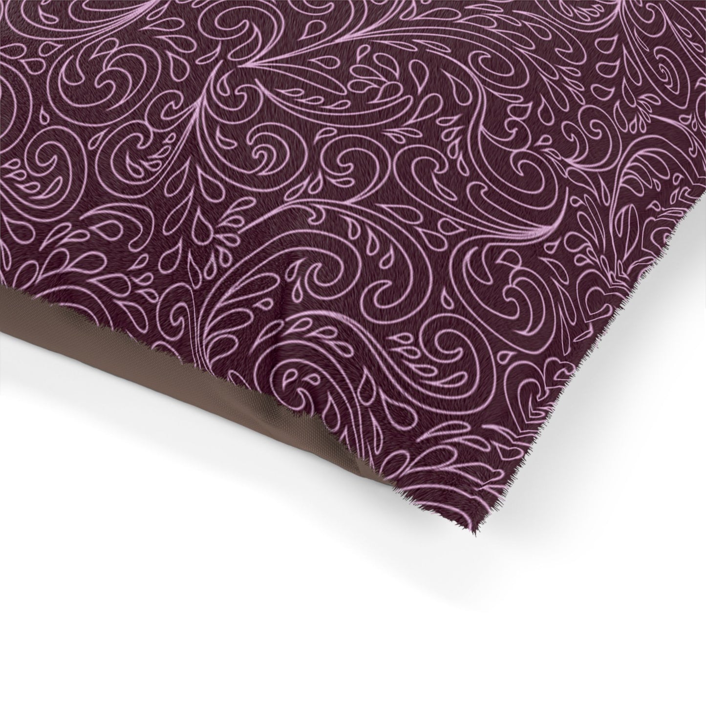 Luxurious Pet Bed with Swirly Design, Cozy Pet Bed, Dog Bed, Cat Bed, Plush Pet Cushion, Stylish Pet Decor