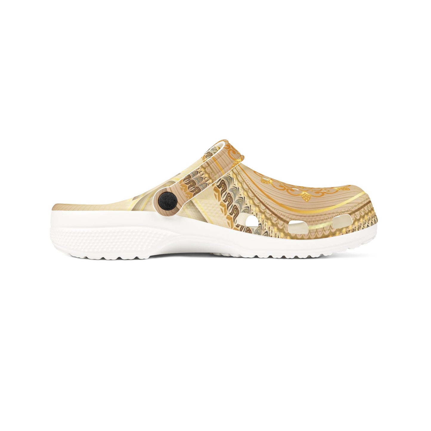 Golden Mandala EVA Foam Clogs — Comfortable Slip-On Garden Shoes