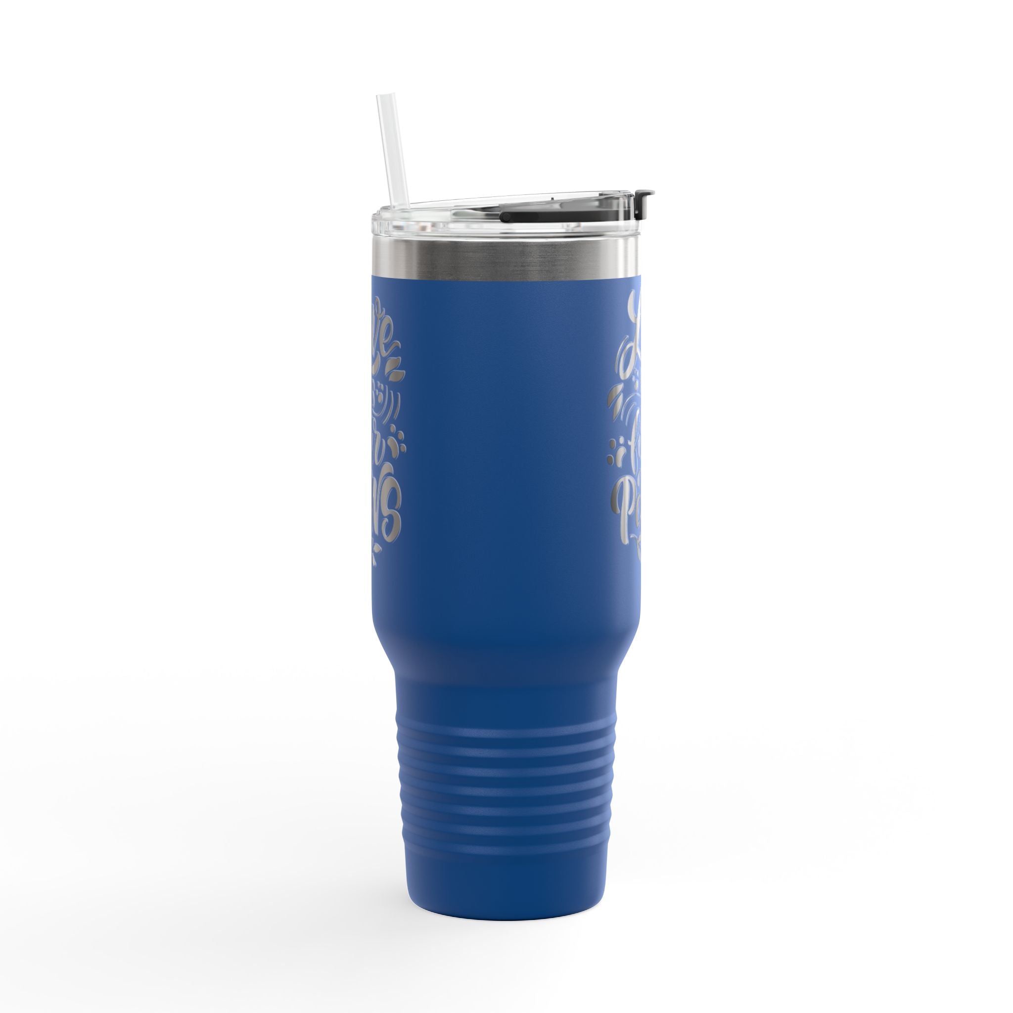 40oz Insulated Travel Mug — "Love Has Four Paws" Pet Lover Tumbler