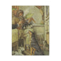 Vintage Cottage Animal Illustration Matte Canvas Print