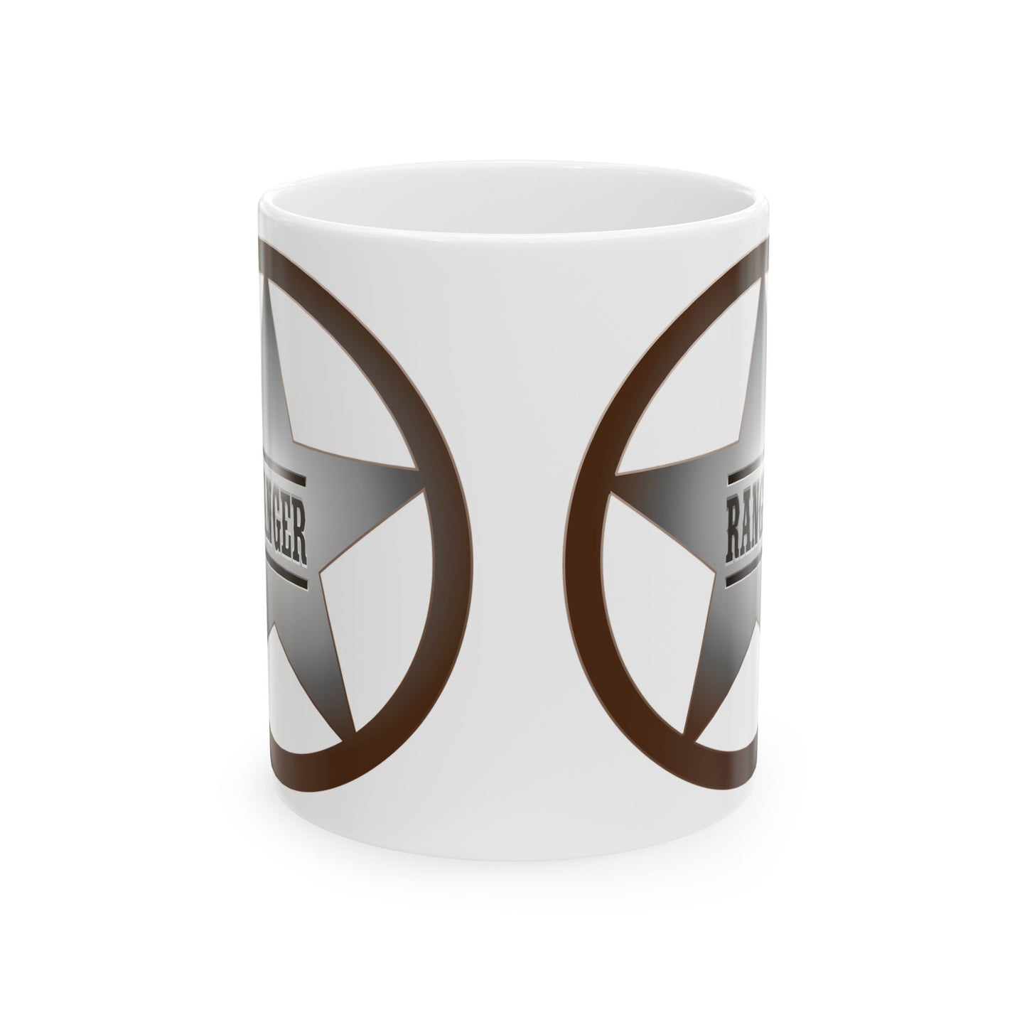 Rustic Star Ranger Ceramic Mug - Perfect Gift for Adventure Lovers, Cowboy Decor, Personalized Coffee Cup, Unique Gifts, Western Style