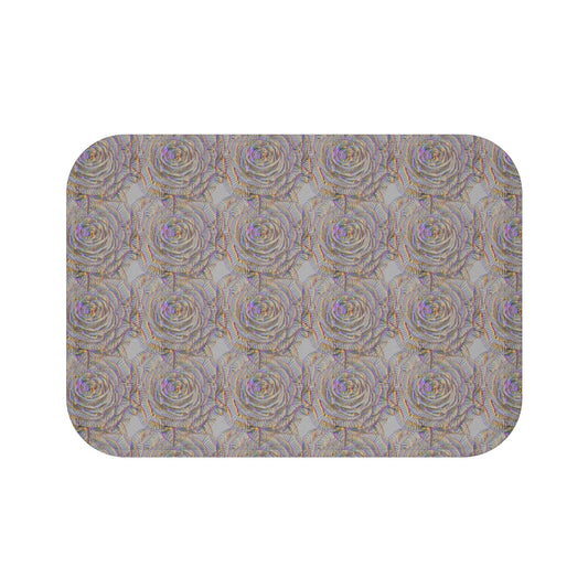 Elegant Floral Bath Mat, Rose Design, Home Decor, Bathroom Accessories, Gift for Her, Mothers Day, Wedding