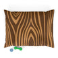 Cozy Pet Bed for Dogs & Cats - Stylish Wood Grain Pattern, Pet Cushion, Dog Bed, Cat Bed, Pet Gifts, Home Decor