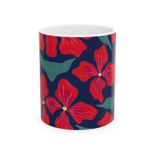 Vibrant Floral Ceramic Mug | Coffee Tea Cup, Gift for Her, Home Décor, Birthday, Mother's Day, Eco-Friendly