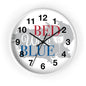 Patriotic Wall Clock - "Bed, White, and Blue" - Home Decor