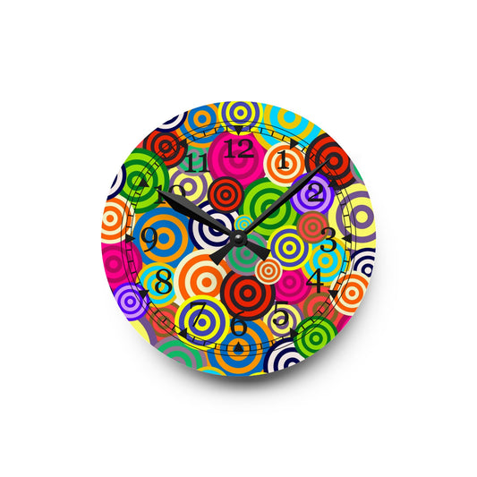 Colorful Retro Acrylic Wall Clock