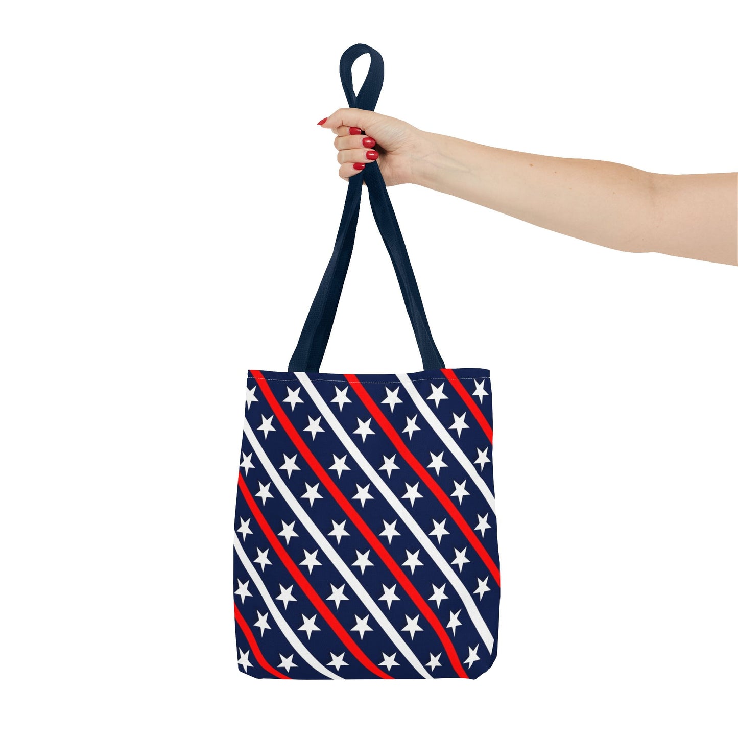 Patriotic Tote Bag, USA Flag Inspired