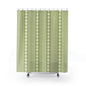Elegant Green Geometric Shower Curtain, Bathroom Decor, Minimalist Home Accessory, Eco-Friendly Shower Curtain, Gift for Homeowners