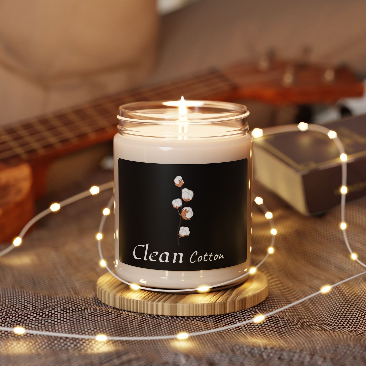 Clean Cotton Soy Candle — 9 oz Scented Jar Candle