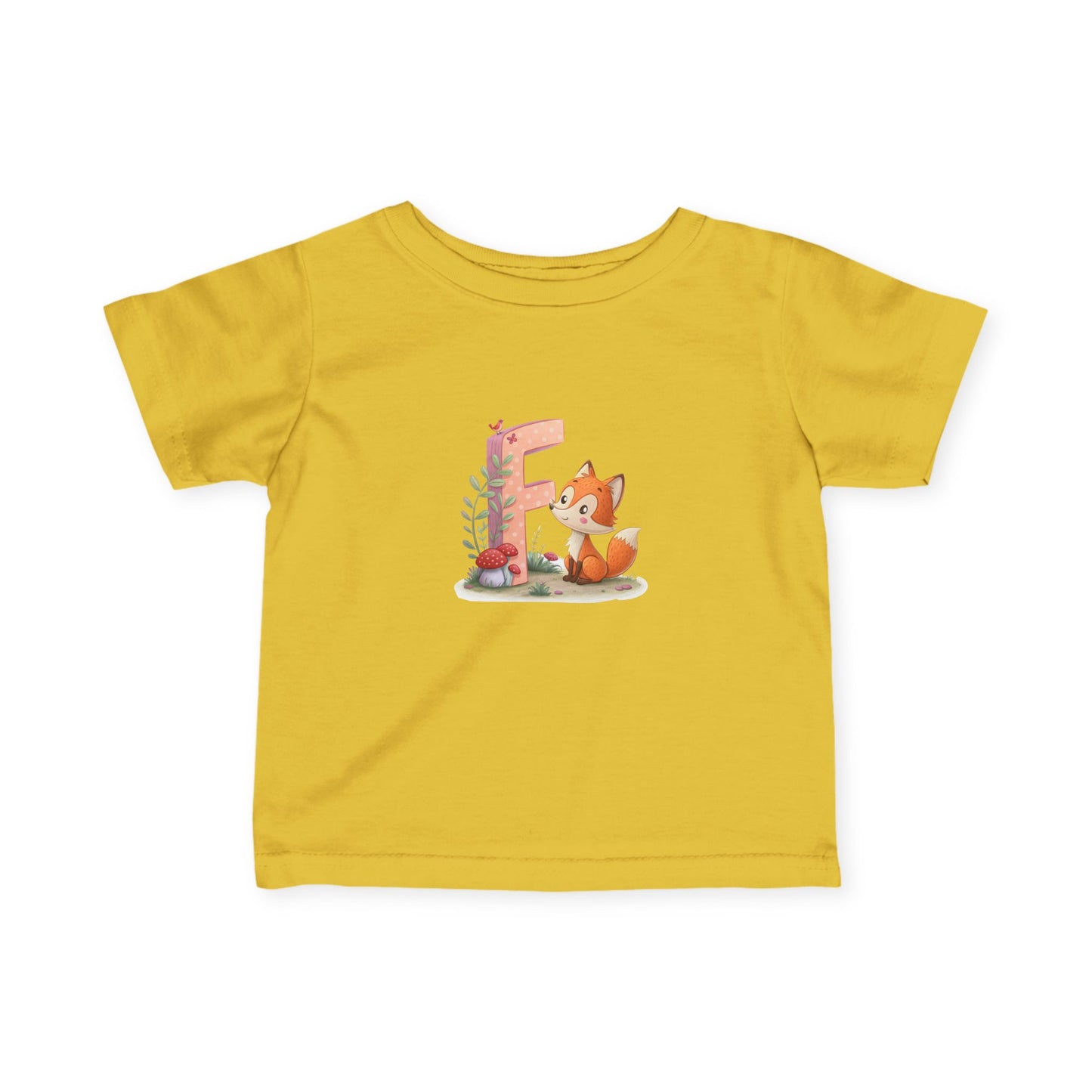 Whimsical Fox Infant Tee, Cute Kids Shirt, Personalized Baby Clothing, Baby Shower Gift, Eco-Friendly Toddler Tee