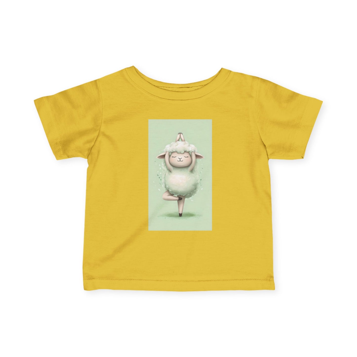 Infant Tee — Cute Ballet Sheep Baby Shirt ("Little Ballerina" Design)