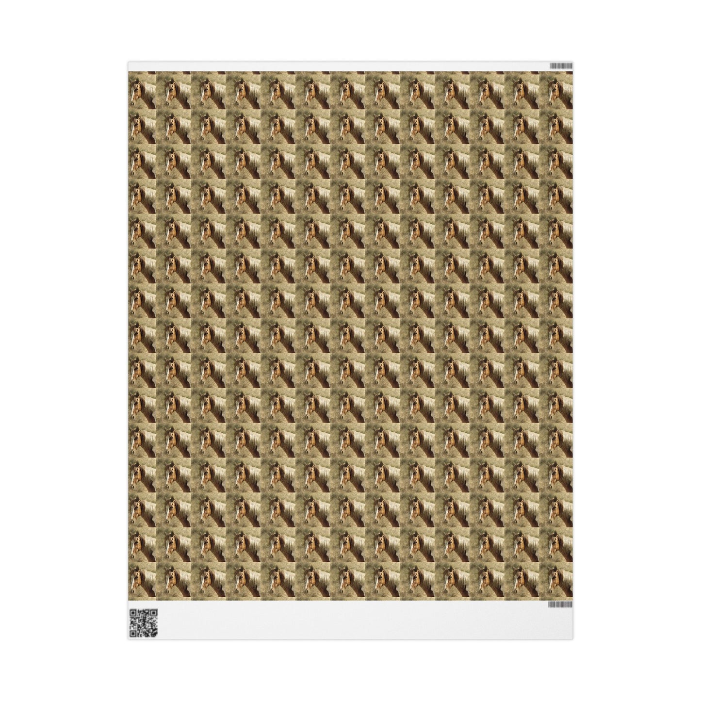 Wrapping Paper - Rustic Horse Pattern Gift Wrap