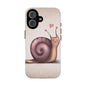 Cute Snail Phone Case — Pink Heart Cartoon Protective iPhone Cover