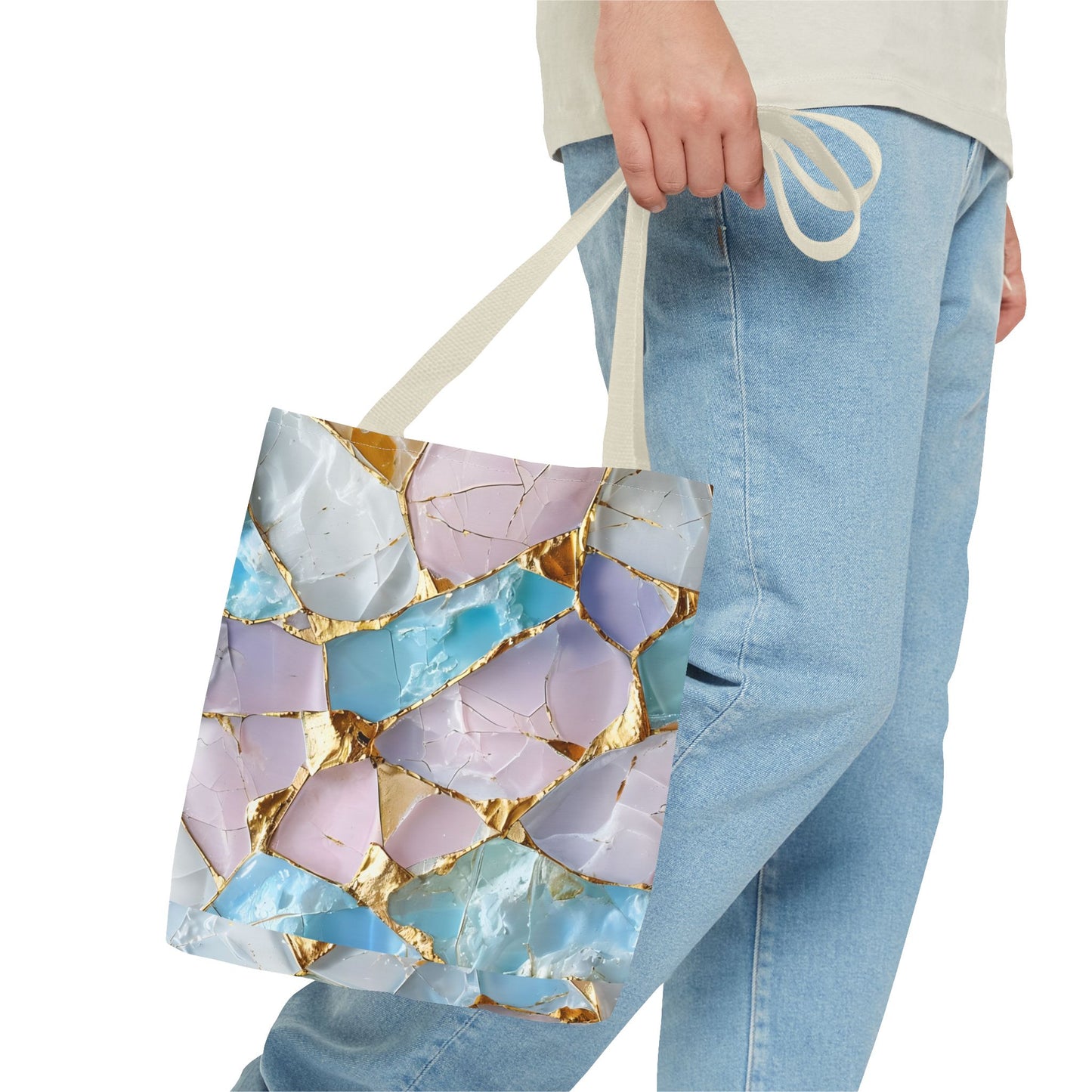 Elegant Geode Tote Bag - Chic Shopping Bag, Stylish Beach Tote