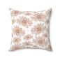 Boho Floral Pillow | Cozy Home Decor, Gift for Her, Flower Print Cushion, Living Room Accent, Modern Bohemian Style
