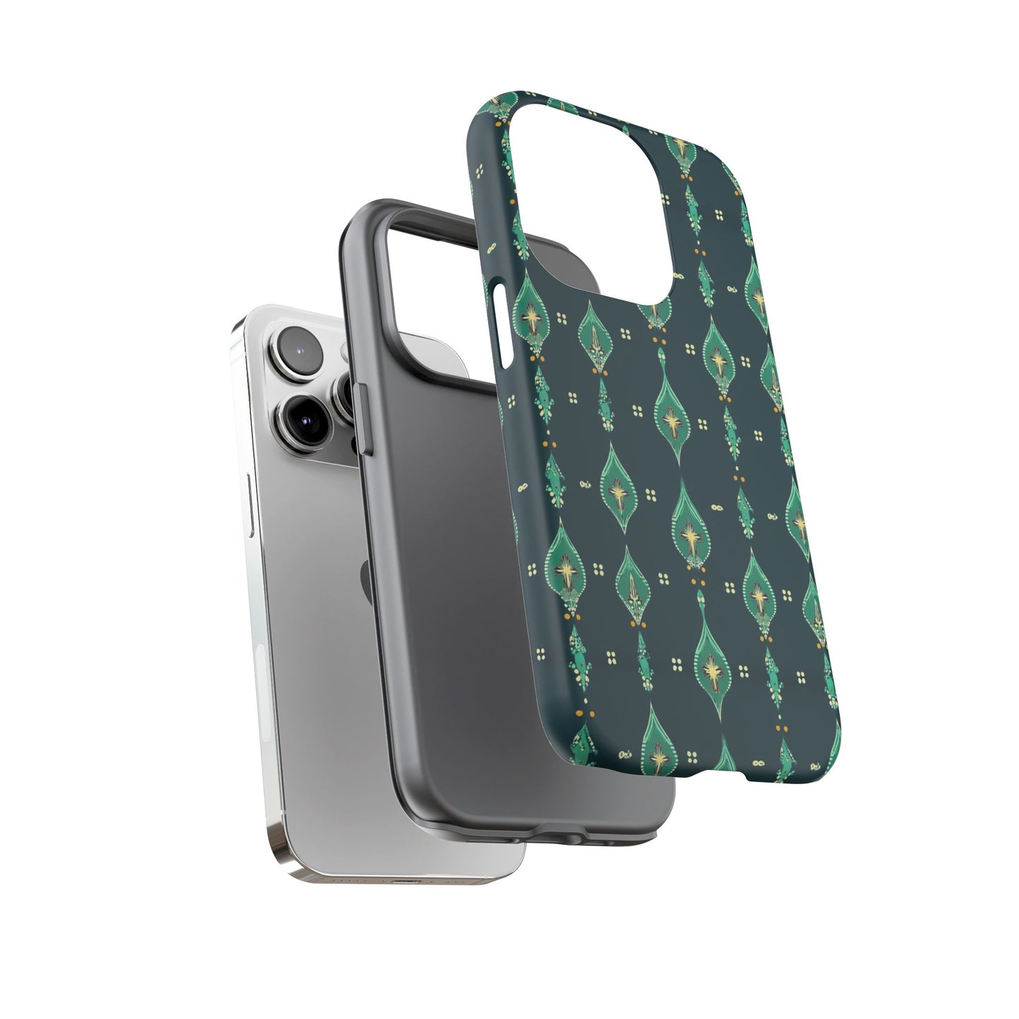 Emerald Boho Teardrop Phone Case