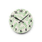 Elegant Leaf Pattern Acrylic Wall Clock, Modern Home Decor