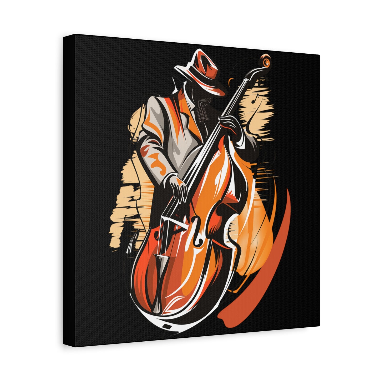 Matte Canvas, Stretched, 1.25" - Bass Player