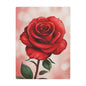 Red Rose Minky Blanket – Soft Floral Throw for Valentine’s Day & Romantic Gifts