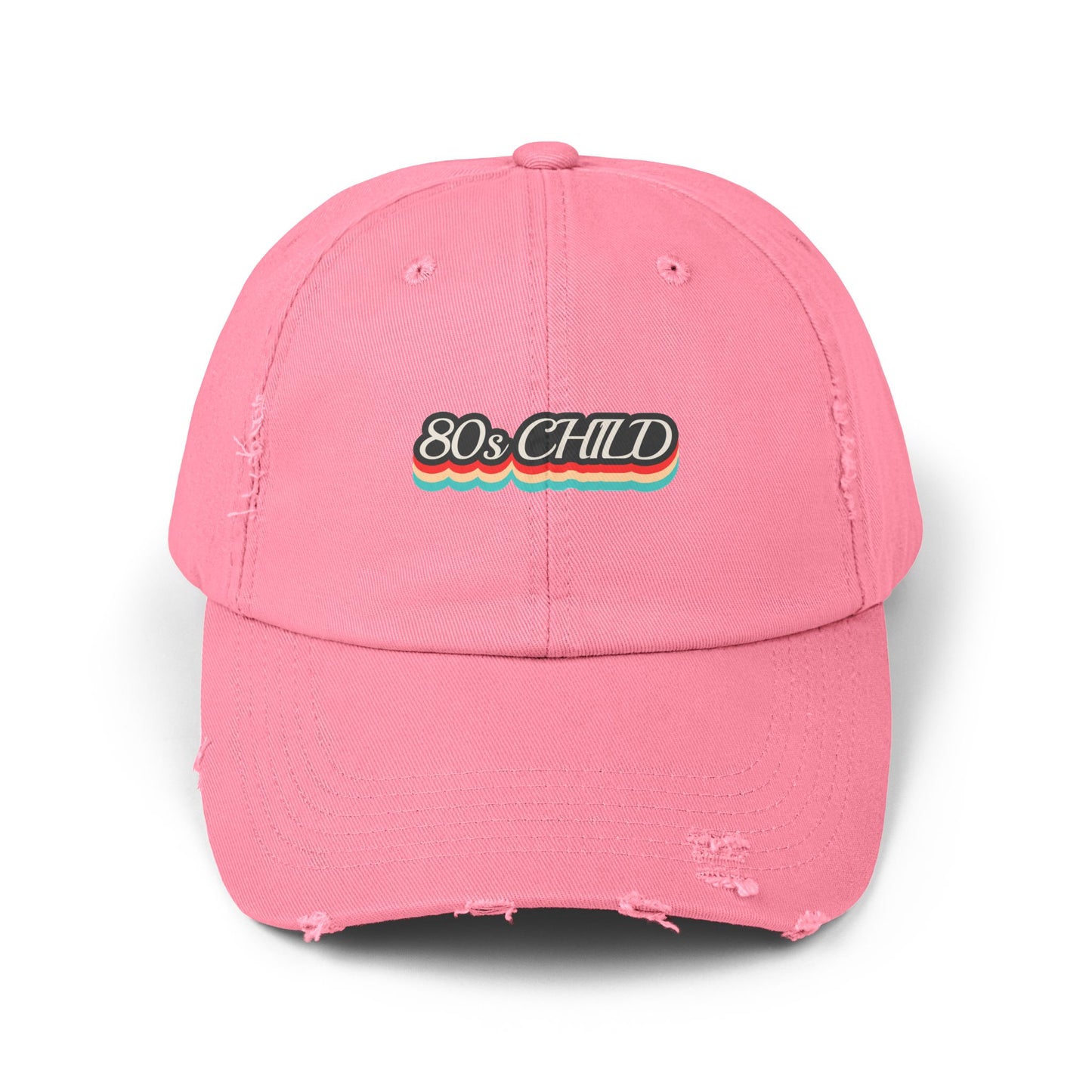 Unisex Distressed Cap- 80s child
