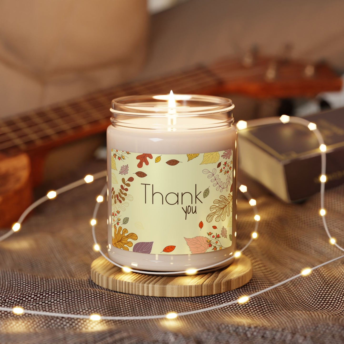Thank You Fall Scented Soy Candle — 9oz Gratitude Jar Candle