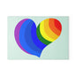 Colorful Heart Glass Cutting Board | LGBTQ