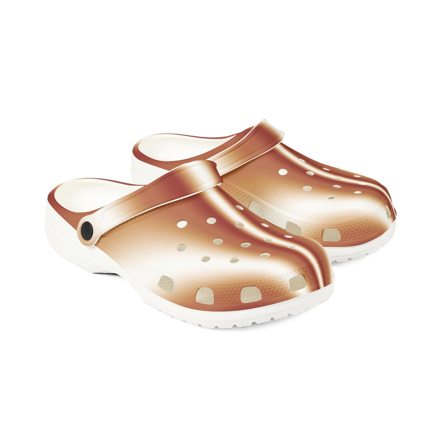 Rose Gold Foam Clogs — Lightweight EVA Slip-On Shoes