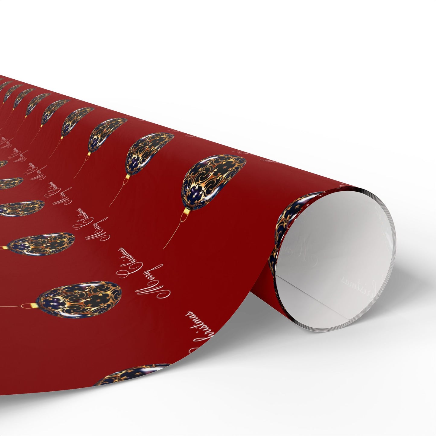 Holiday Balloon Wrapping Paper Roll — Red Festive Gift Wrap for Birthdays & Christmas
