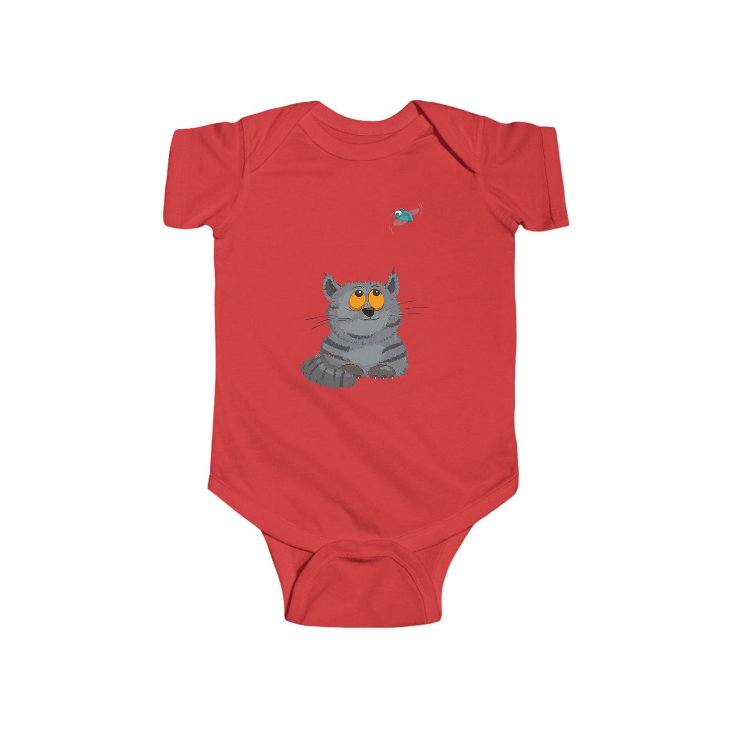 Infant Fine Jersey Bodysuit - Cat