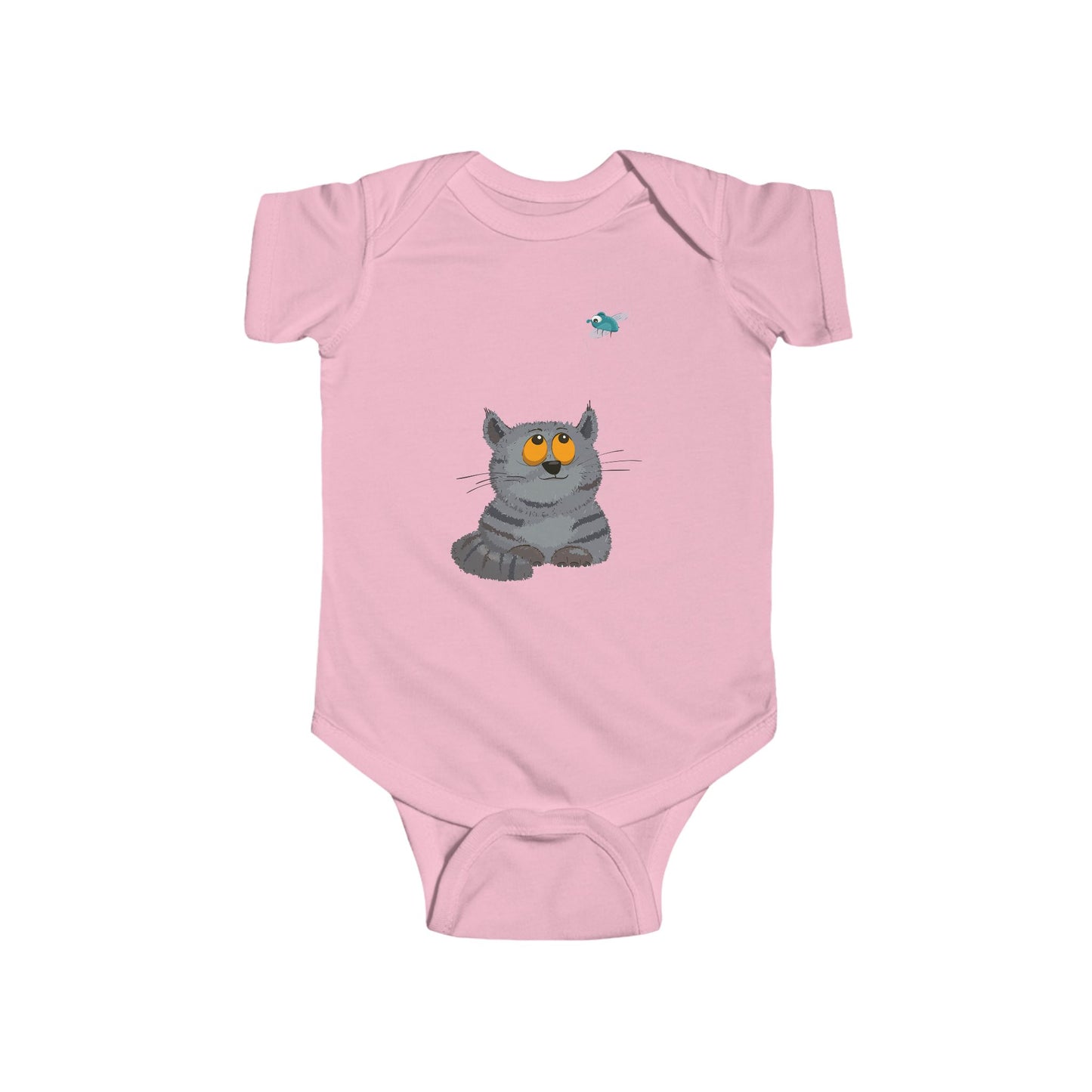 Infant Fine Jersey Bodysuit - Cat