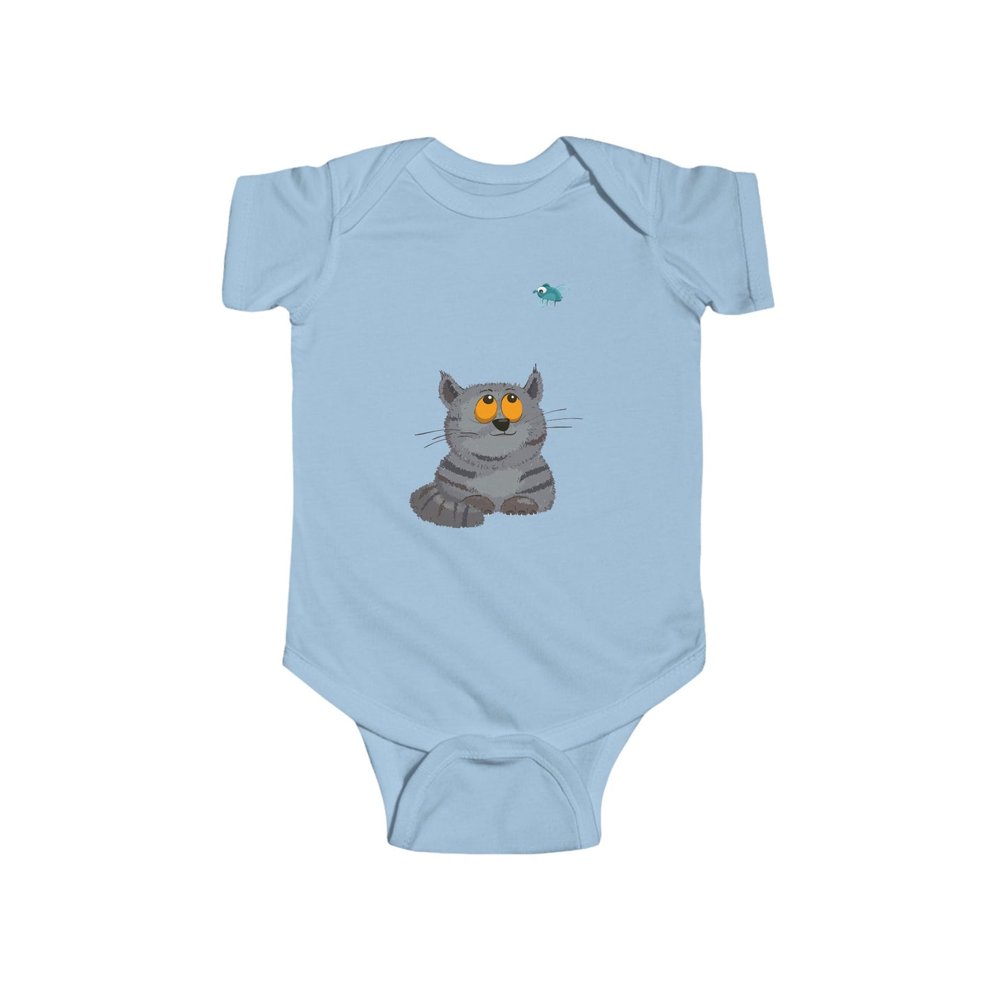 Infant Fine Jersey Bodysuit - Cat