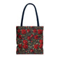Elegant Floral Tote Bag, Stylish Rose Print, Gift for Her, Eco-Friendly Shopping Bag, Perfect for Spring, Everyday Use, Casual Chic