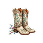 Cowboy Boot Kiss-Cut Stickers - Western Decor, Cute Gifts for Country Lovers, Laptop Stickers, Phone Case Accessories