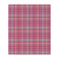 Pink Plaid Minky Blanket - Soft Cozy Throw for Home & Nursery