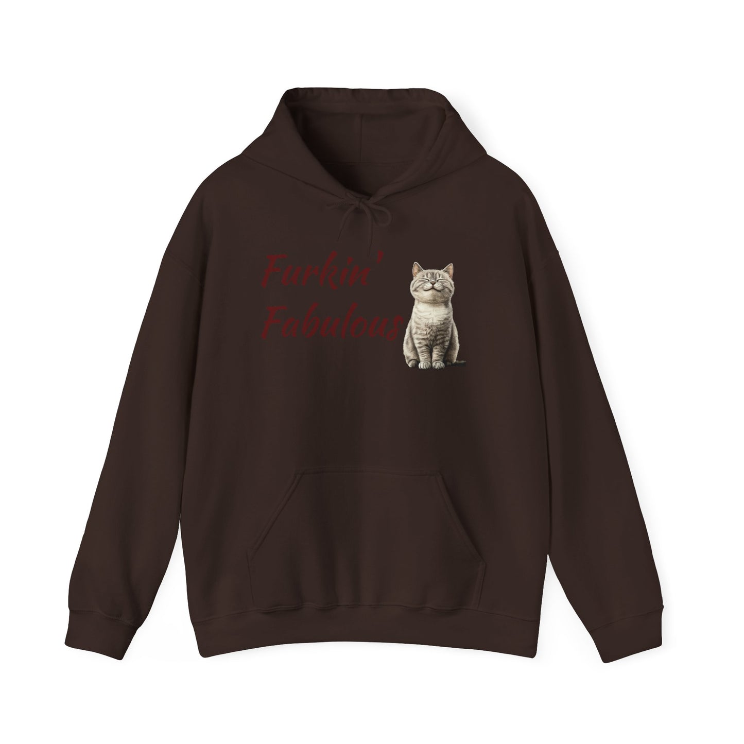 Furkin' Fabulous Cat Hoodie — Cute Kitten Graphic Sweatshirt