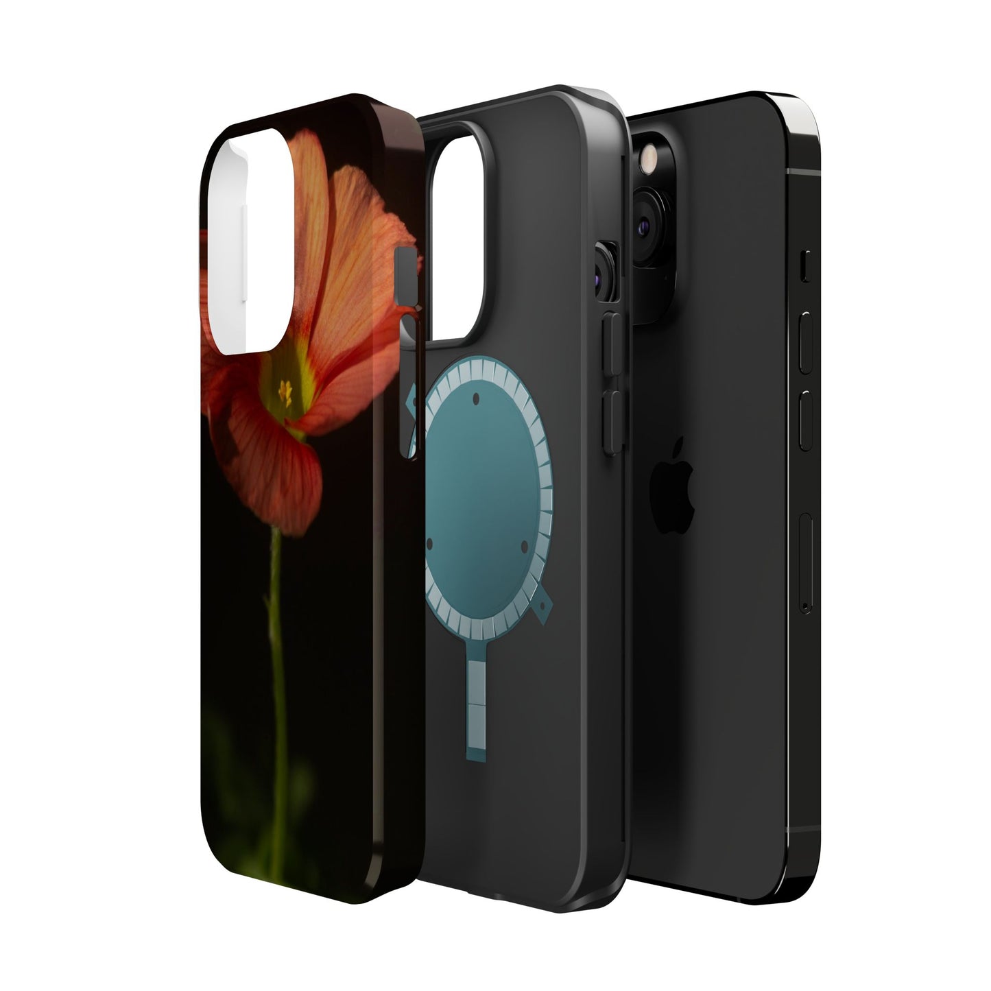 Poppy Bloom Magnetic Impact Phone Case — Slim Protective Floral Design