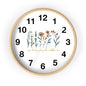 Boho Floral Wall Clock - You Belong Among the Wildflowers, Home Decor, Gift for Nature Lovers, Office Wall Decor, Rustic Style