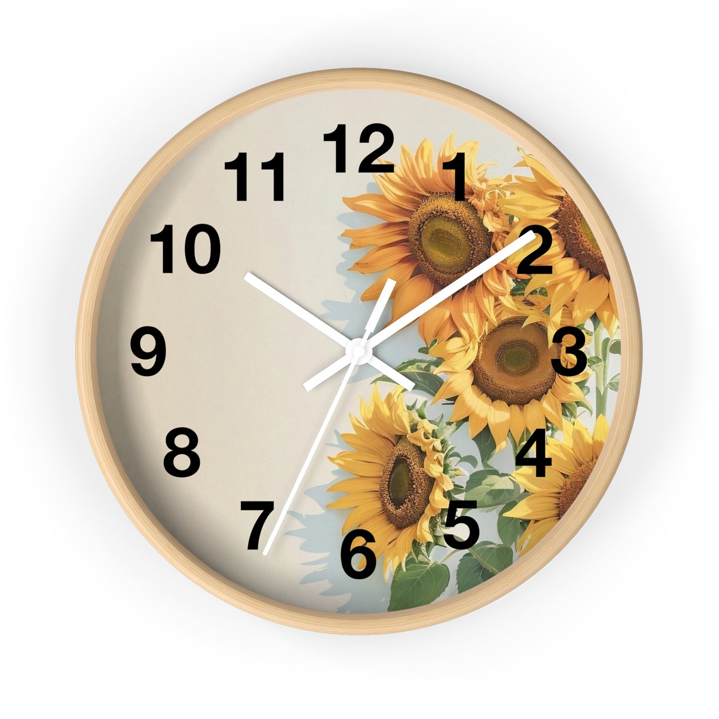 Sunflower Bouquet Wall Clock | Floral Home Decor, Kitchen Clock