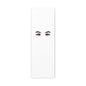 Glam Eyes Matte Canvas Wall Art — Brown Eyes with Red Lashes
