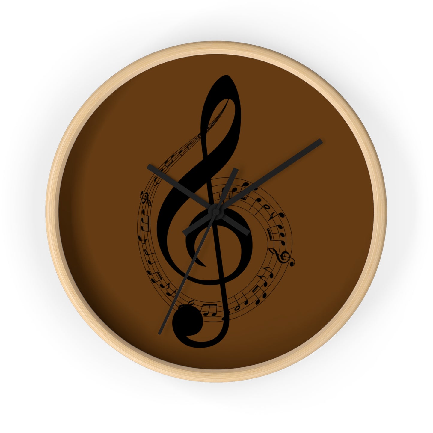 Musical Notes Wall Clock, Unique Home Decor for Musicians