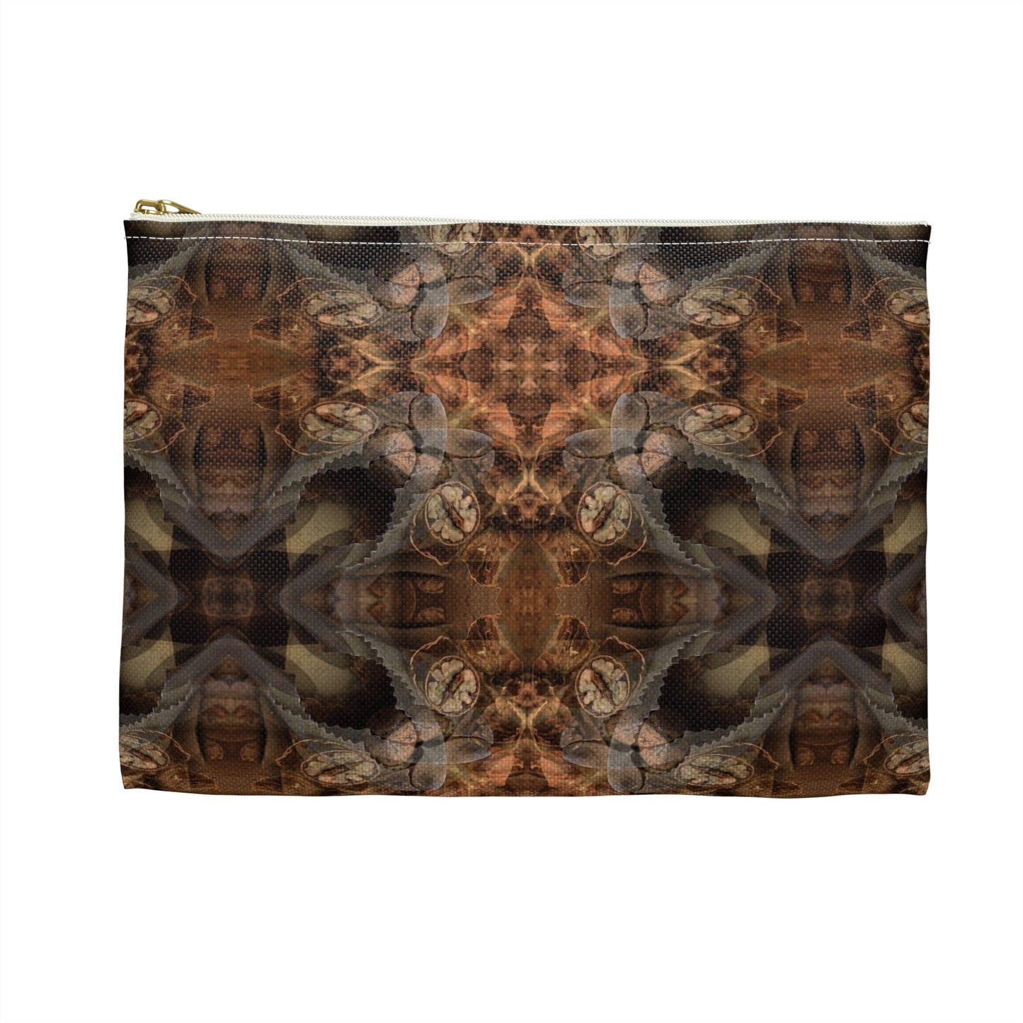 Bohemian Brown Kaleidoscope Accessory Pouch