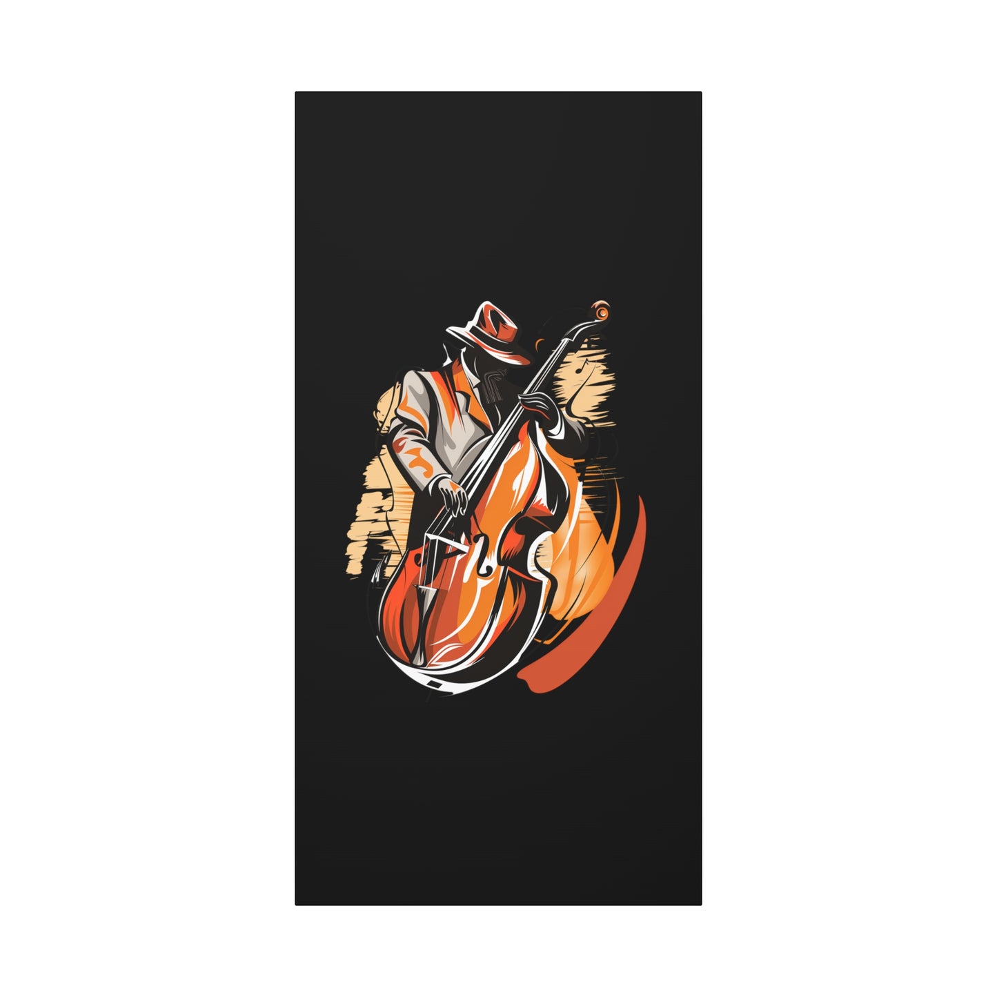 Matte Canvas, Stretched, 1.25" - Bass Player