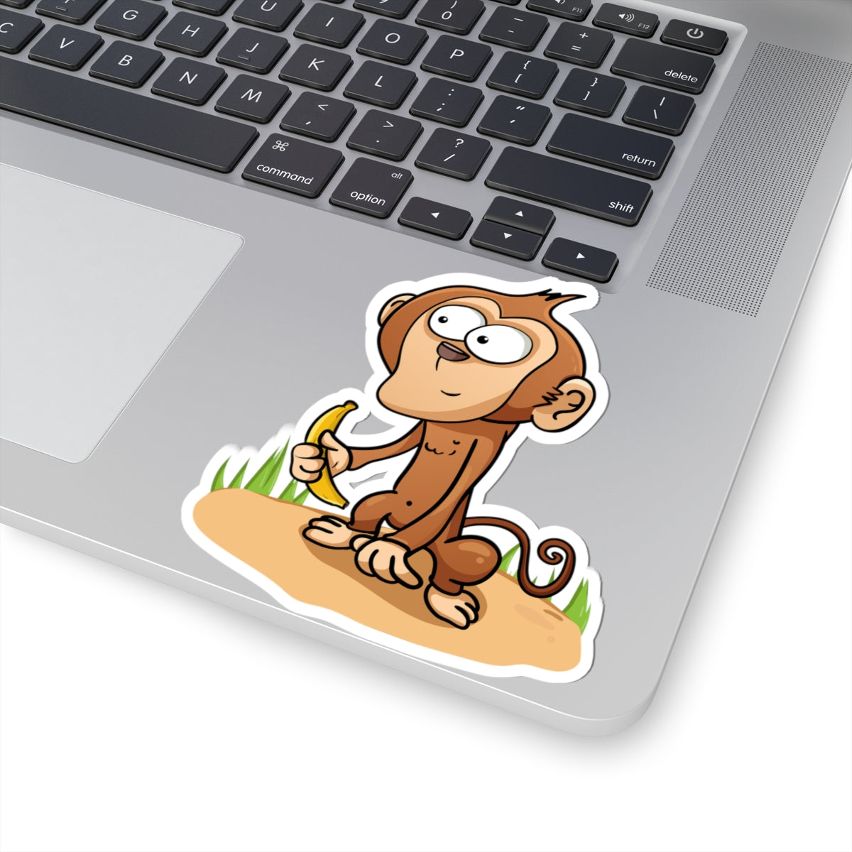 Whimsical Monkey Sticker for Kids, Cute Animal Decal