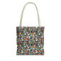 Chic Patterned Tote Bag, Eco-Friendly Shopping Tote, Colorful Beach Bag, Stylish Everyday Carryall, Unique Gift Idea